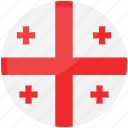 flag of georgia, five-cross flag, georgia, country, flag