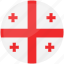 flag of georgia, five-cross flag, georgia, country, flag 