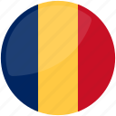 flag, flag of chad, chad flag, national flag of chad, country