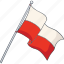 flag, location, national, nation, poland, europe 