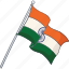 flag, location, nation, national, india, bharat 
