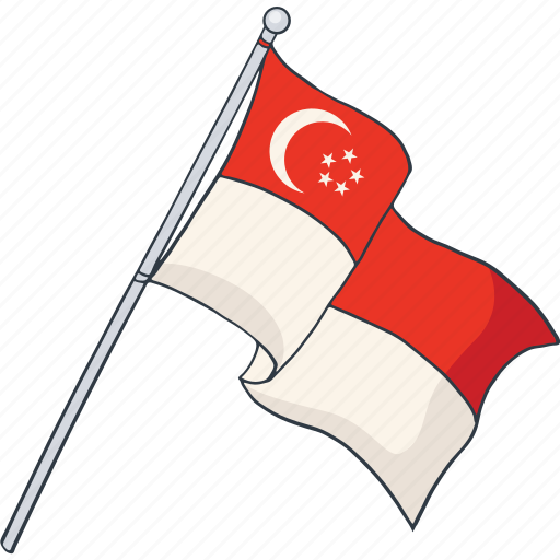 Flag, flaticon, singapore, location, national, country icon - Download on Iconfinder