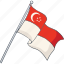 flag, flaticon, singapore, location, national, country 