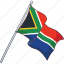 flag, world, location, nation, country, south africa, africa 