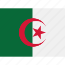 country, flag, nation, world, political, algeria, earth