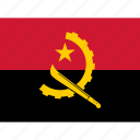 country, flag, nation, world, political, angola, angolan