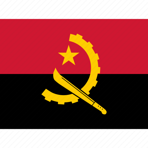 Country, flag, nation, world, political, angola, angolan icon - Download on Iconfinder