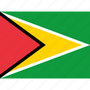 country, flag, nation, world, political, guyana, map