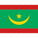 country, flag, nation, world, political, mauritania