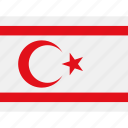 country, flag, nation, world, political, northern cyprus, turkey