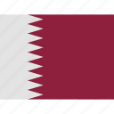 country, flag, nation, world, political, qatar, map