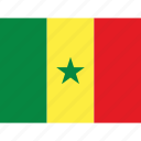 country, flag, nation, world, political, senegal, map