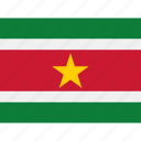 country, flag, nation, world, political, suriname, map