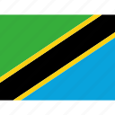 country, flag, nation, world, political, tanzania, map