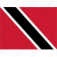 country, flag, nation, world, political, trinidad and tobago, map 