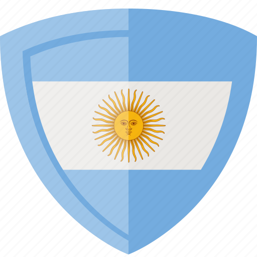 Argentina, flag, shield icon - Download on Iconfinder