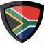 flag, shield, south africa 