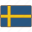 country, flag, international, sweden 