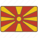 country, flag, international, macedonia