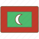 country, flag, international, maldives