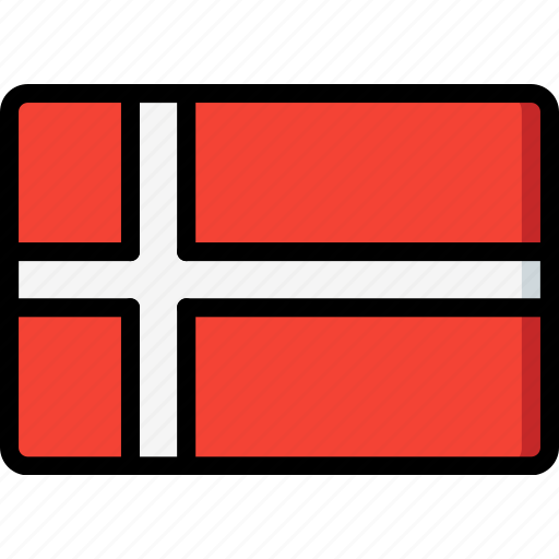 Country, denmark, flag, international icon - Download on Iconfinder