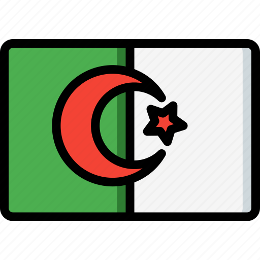 Algeria, country, flag, international icon - Download on Iconfinder