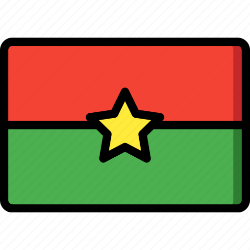 Burkina, country, faso, flag, international icon - Download on Iconfinder