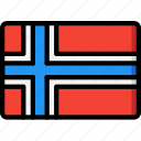 country, flag, international, norway