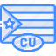country, cuba, flag, international 