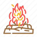 bonfire, fire, flame, hot, burn, heat