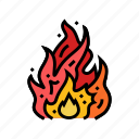 flame, fire, hot, burn, bonfire, heat