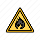 warning, fire, flame, hot, burn, bonfire