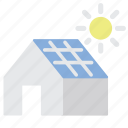 ecology, house, panel, solar