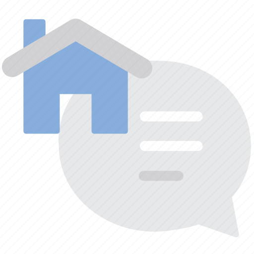 Chat, house, message icon - Download on Iconfinder