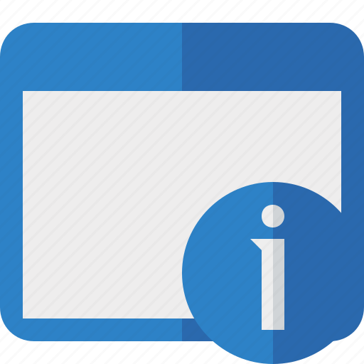 Application, information, window icon - Download on Iconfinder