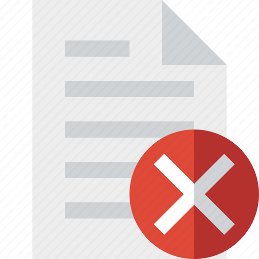 Cancel, document, file, page, paper icon - Download on Iconfinder