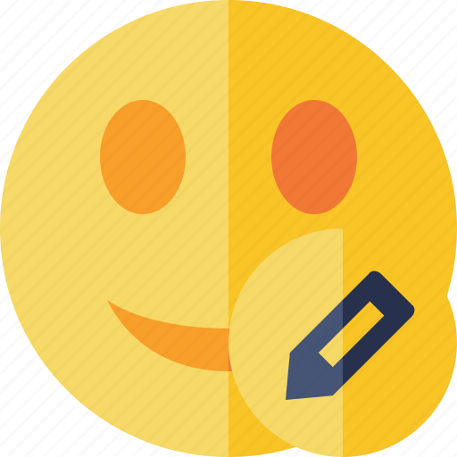 Edit, emoticon, emotion, face, smile icon - Download on Iconfinder