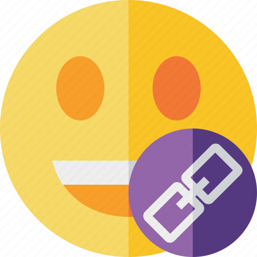 Emoticon, emotion, face, laugh, link, smile icon - Download on Iconfinder