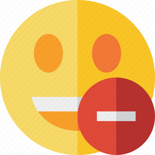 Emoticon, emotion, face, laugh, smile, stop icon - Download on Iconfinder