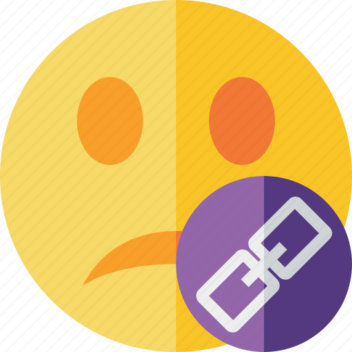Emoticon, emotion, face, link, smile, unhappy icon - Download on Iconfinder