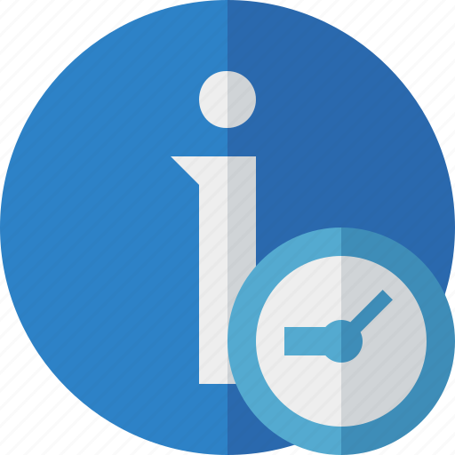 About, clock, data, details, help, information icon - Download on Iconfinder