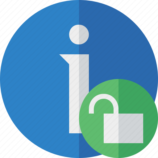About, data, details, help, information, unlock icon - Download on Iconfinder