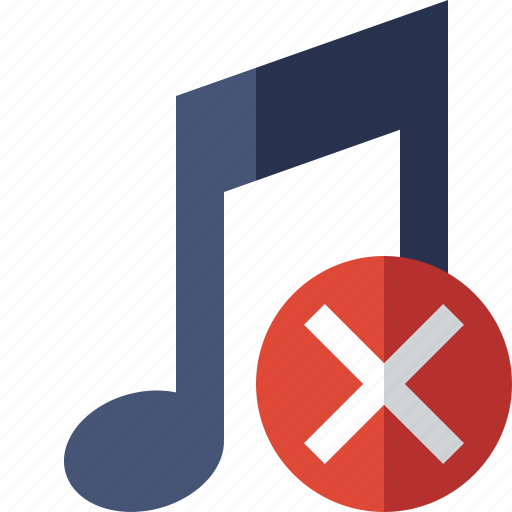 Audio, cancel, multimedia, music, note, sound icon - Download on Iconfinder