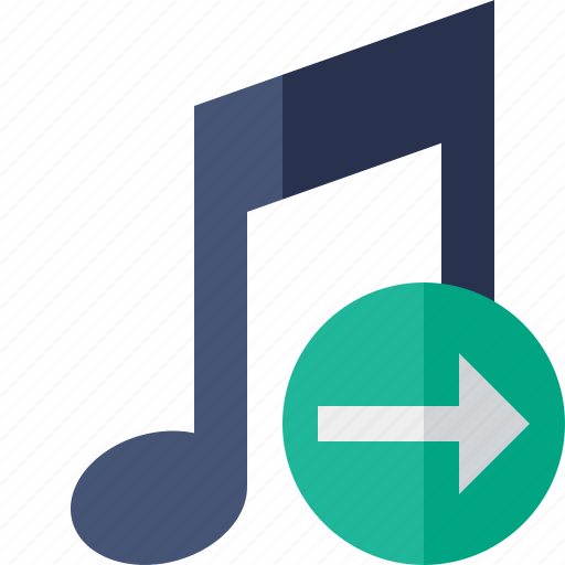Audio, multimedia, music, next, note, sound icon - Download on Iconfinder