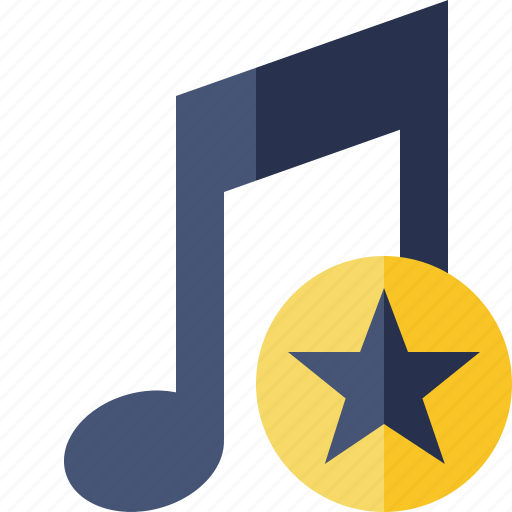 Audio, multimedia, music, note, sound, star icon - Download on Iconfinder