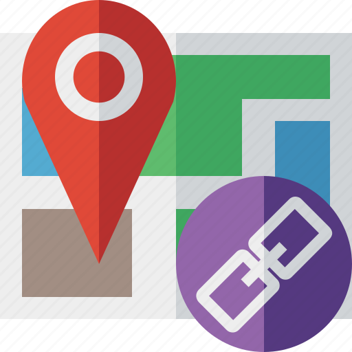 Gps, link, location, map, marker, navigation, pin icon - Download on Iconfinder