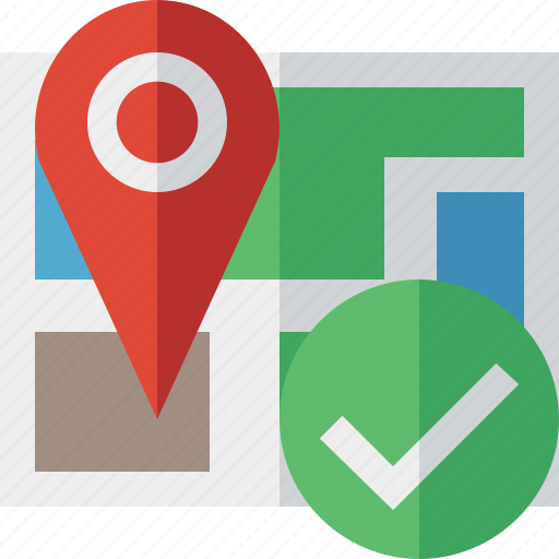 Gps, location, map, marker, navigation, ok, pin icon - Download on Iconfinder