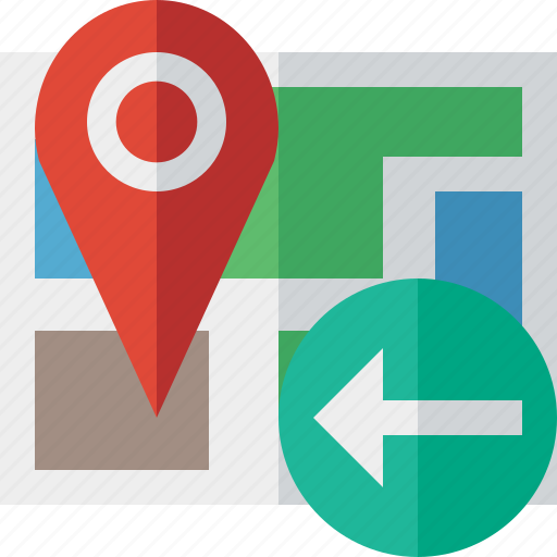 Gps, location, map, marker, navigation, pin, previous icon - Download on Iconfinder