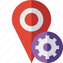 gps, location, map, marker, navigation, pin, settings
