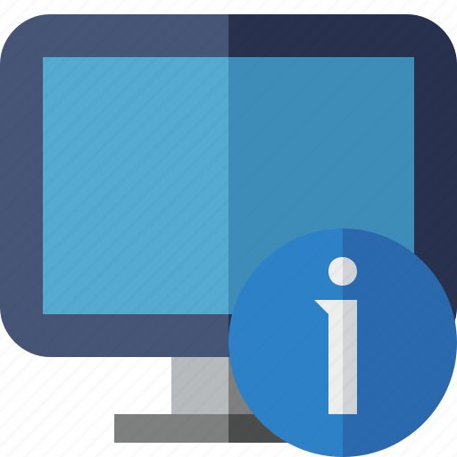 Computer, desktop, display, information, monitor, screen icon - Download on Iconfinder